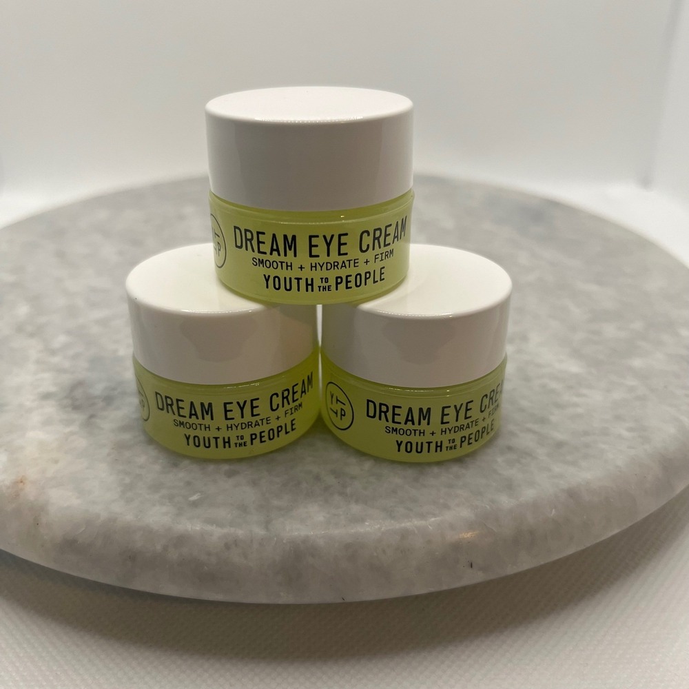 Youth To The People Dream Eye Cream 3 Pack x 5ml No Box Travel Size Skincare New